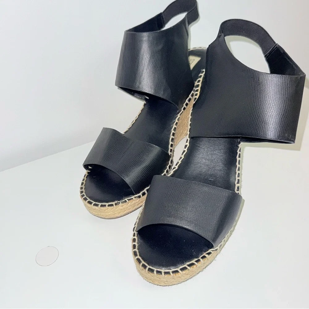 Steve Madden Black Espadrille Sandals
